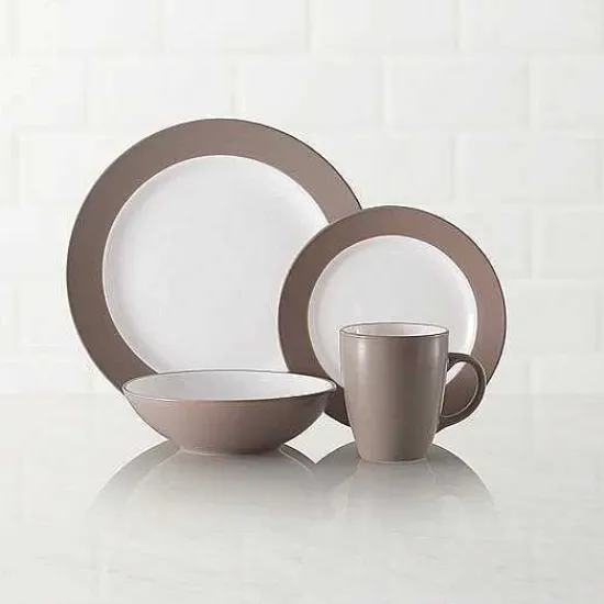 Food Network™ Dinnerware & Serveware*Food Network Applewood 16-Pc. Dinnerware Set Taupe