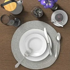 Food Network™ Table Linens*Food Network Braided Gray Placemat 4-Pk.