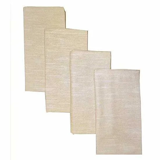 Food Network™ Table Linens*Food Network Easy-Care Linen Dinner Napkin 4-Pk.