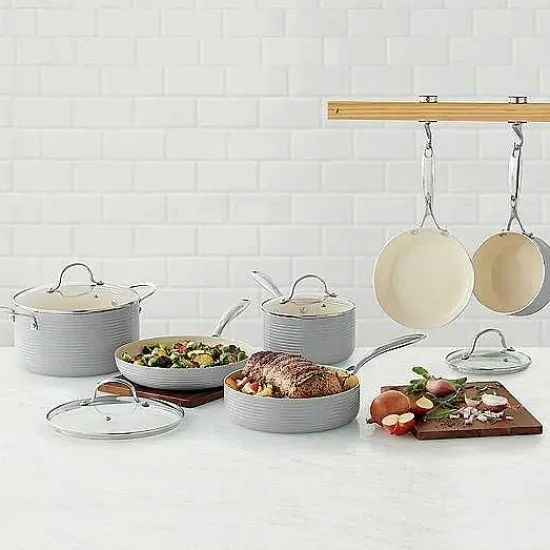 Food Network™ Cookware & Bakeware*Food Network Farmstead 10-Pc. Nonstick Ceramic Cookware Set