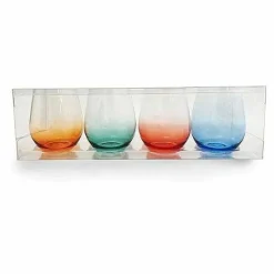 Food Network™ Drinkware & Glassware*Food Network 4-Pc. Acrylic Ombre Stemless Wine Set