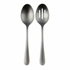 Food Network™ Flatware*Food Network 2-Pc. Flat Iron Serving Spoon & Slotted Spoon Set