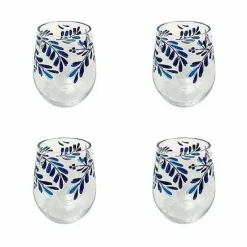 Food Network™ Drinkware & Glassware*Food Network 4-Pc. Mediterranean Acrylic Stemless Wine Glass Set