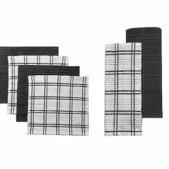 Food Network™ Kitchen Linens*Food Network Plaid Kitchen Towel & Dishcloth Multi-Pack