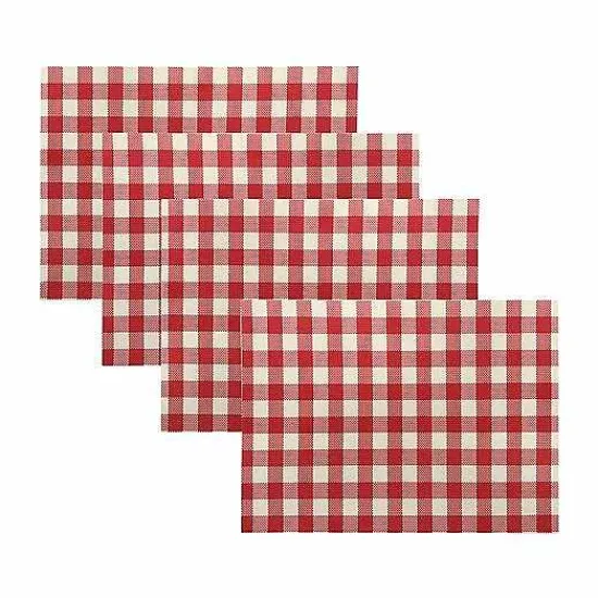 Food Network™ Table Linens*Food Network Vinyl Gingham Placemat 4-Pk.