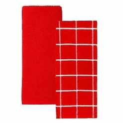 Food Network™ Kitchen Linens*Food Network Windowpane Grid Kitchen Towel 2-Pk.